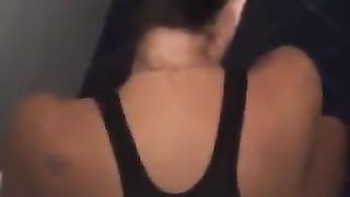 Spying on hot milf that's shitting