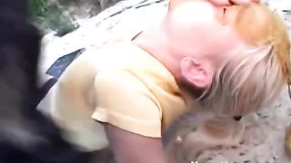 Sweet blonde gets shit faced