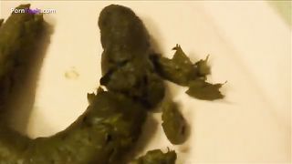 Big pile of shit from beautiful babe