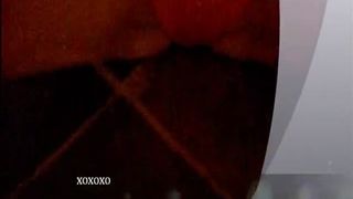 Sexy brunette shitting at midnight