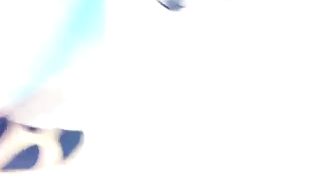 Nice girl shitting in toilet