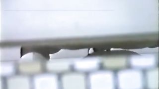 Spying on a mature woman that's pooping