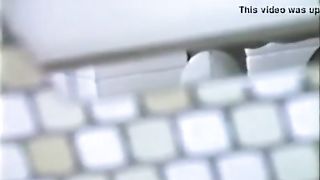 Spying on a mature woman that's pooping