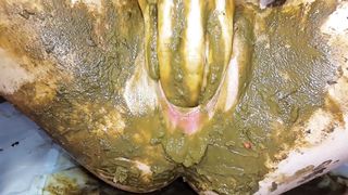 She's into hardcore scat masturbation