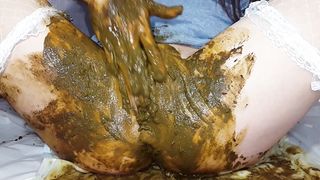 She's into hardcore scat masturbation