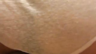 Wife shitting in grey panties