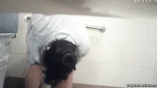 Spying on girls that poop