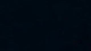 Blonde girl pooping two times outdoor