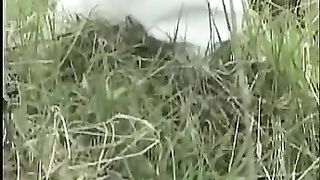 Sweet milf peeing in forest