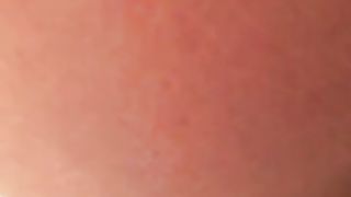 Close up of sexy babe pooping