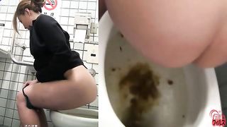 She can't flush poop