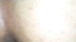 Fat girl trying to poop on a plate