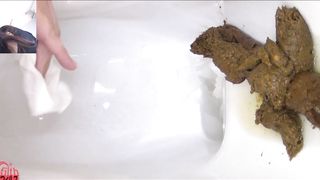 Incredible pile of poop from sexy ass