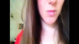 Wearing glasses while masturbating