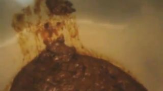 Diarheea in a homemade toilet