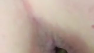 Sexy girl with a fat ass pooping