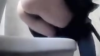 Spying on girls that poop