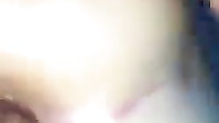 She's pooping by mistake