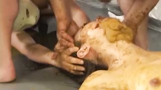 Japanese teen banged by horny guys