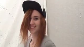 Redhead 18 year old girl masturbating