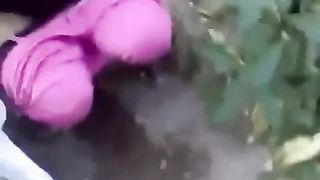 Caught a slut pooping in the yard