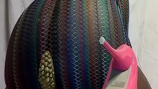 Hot panty poop with ebony babe