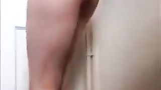 Hot girl in blue lingerie