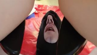 Blonde babe dropped a huge turd