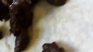 Brunette college girl fingering her pussy