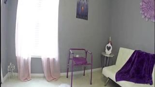 Pooping on a homemade toilet