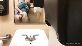 Pierced girl shitting