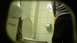 Blonde teen peeing