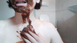 Eating a scat cake