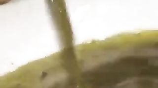 Shaved girl with heavy diarheea