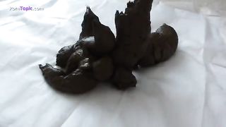 Huge turd from perfect ass