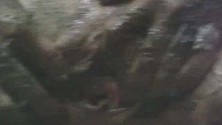 Incredible blonde college girl masturbating with poop