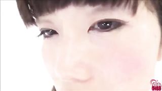 Cute Japanese girl pooping