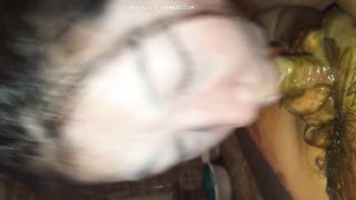 Chinese girl sucking a dirty dick