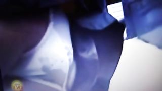 Spying on a girl that's pooping in panties