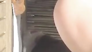 BBW babe shitting on floor
