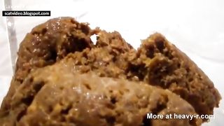 Dropped big turd on her hands