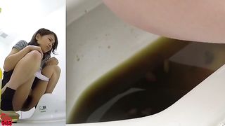 Girls on period pooping