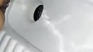 Indian aunty pooping big turds