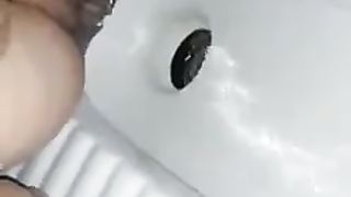 Indian aunty pooping big turds