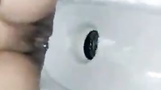 Indian aunty pooping big turds