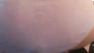 Nerdy girl shitting in white panties