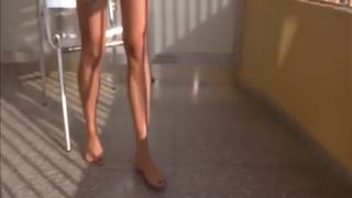 Masturbating with poop from her panties