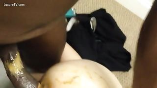 Interracial scat anal sex