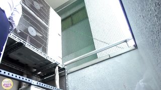 Spying on a secretary pooping