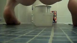 BBW babe eating her own shit